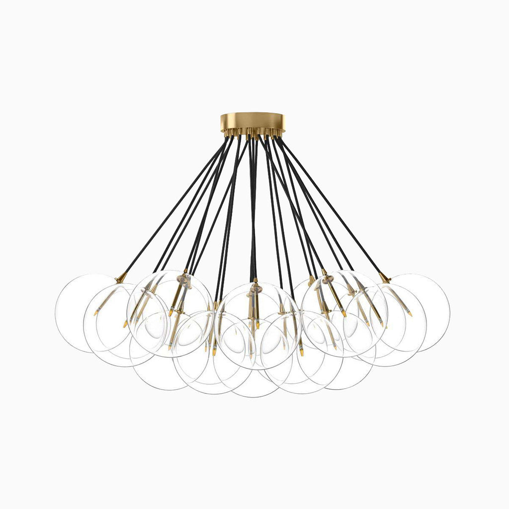 McKay Chandelier in Burnished Brass
