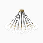 McKay Chandelier in Burnished Brass