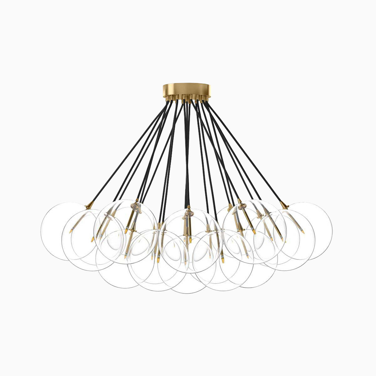 McKay Chandelier in Burnished Brass