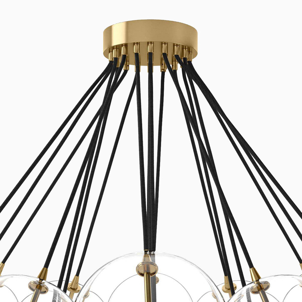 McKay Chandelier in Burnished Brass