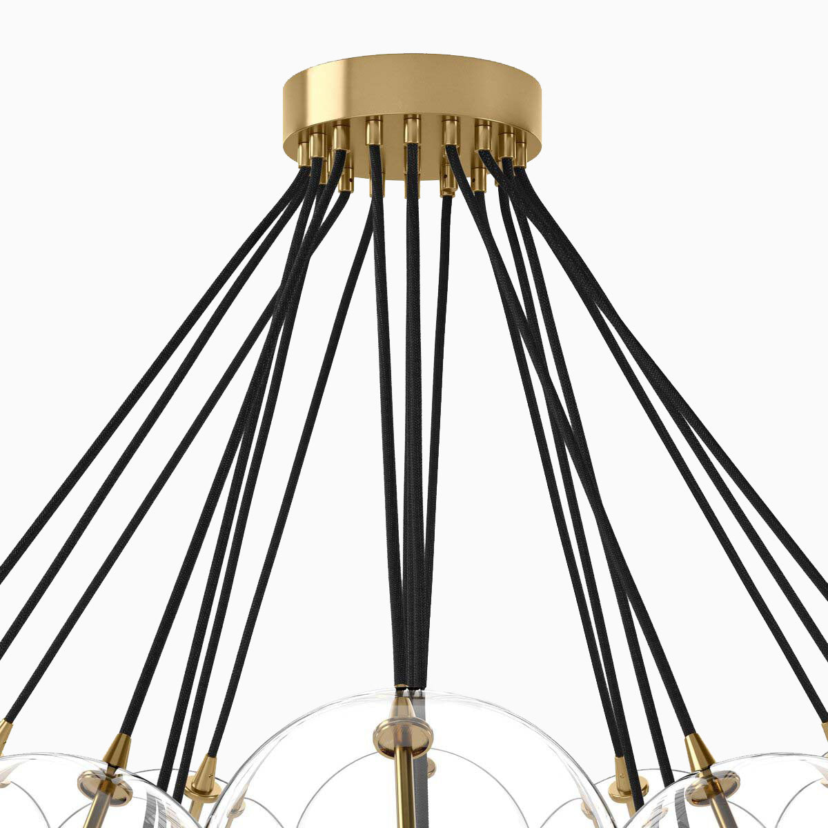 McKay Chandelier in Burnished Brass