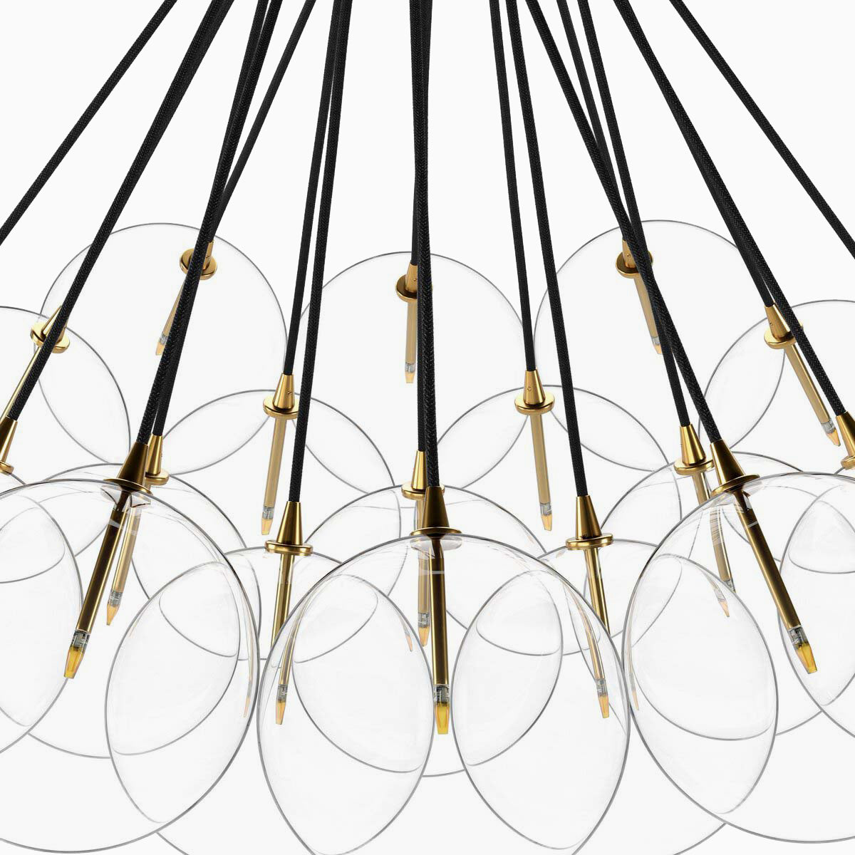 McKay Chandelier in Burnished Brass