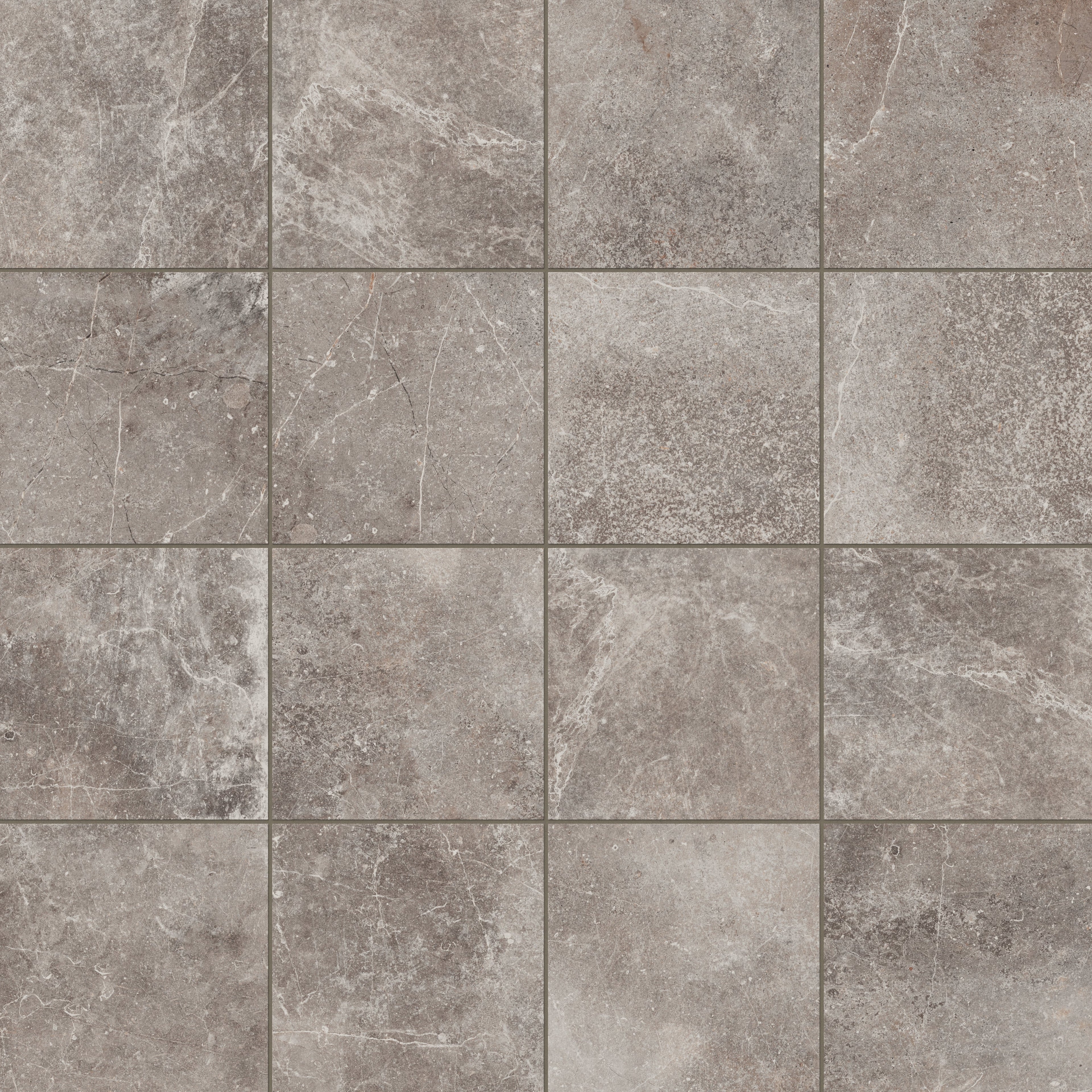 Wesley 12x12 Matte Porcelain Tile in Ash