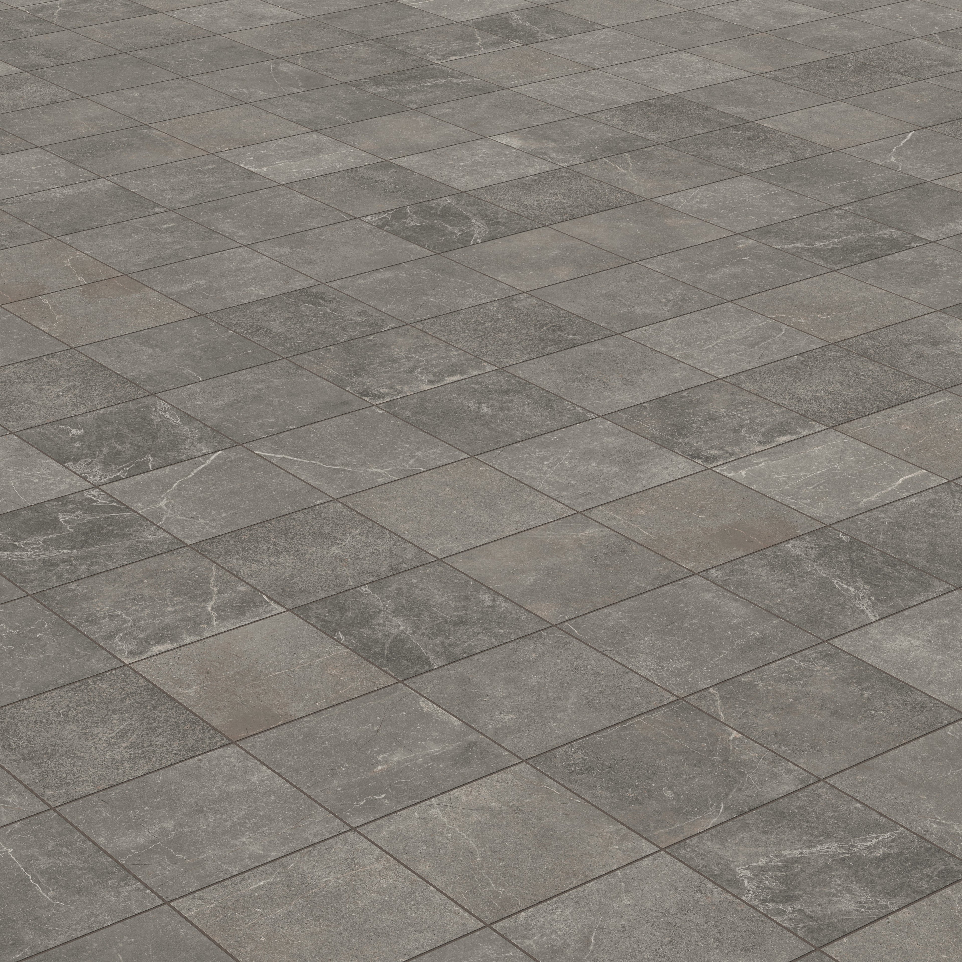 Wesley 12x12 Matte Porcelain Tile in Smoke