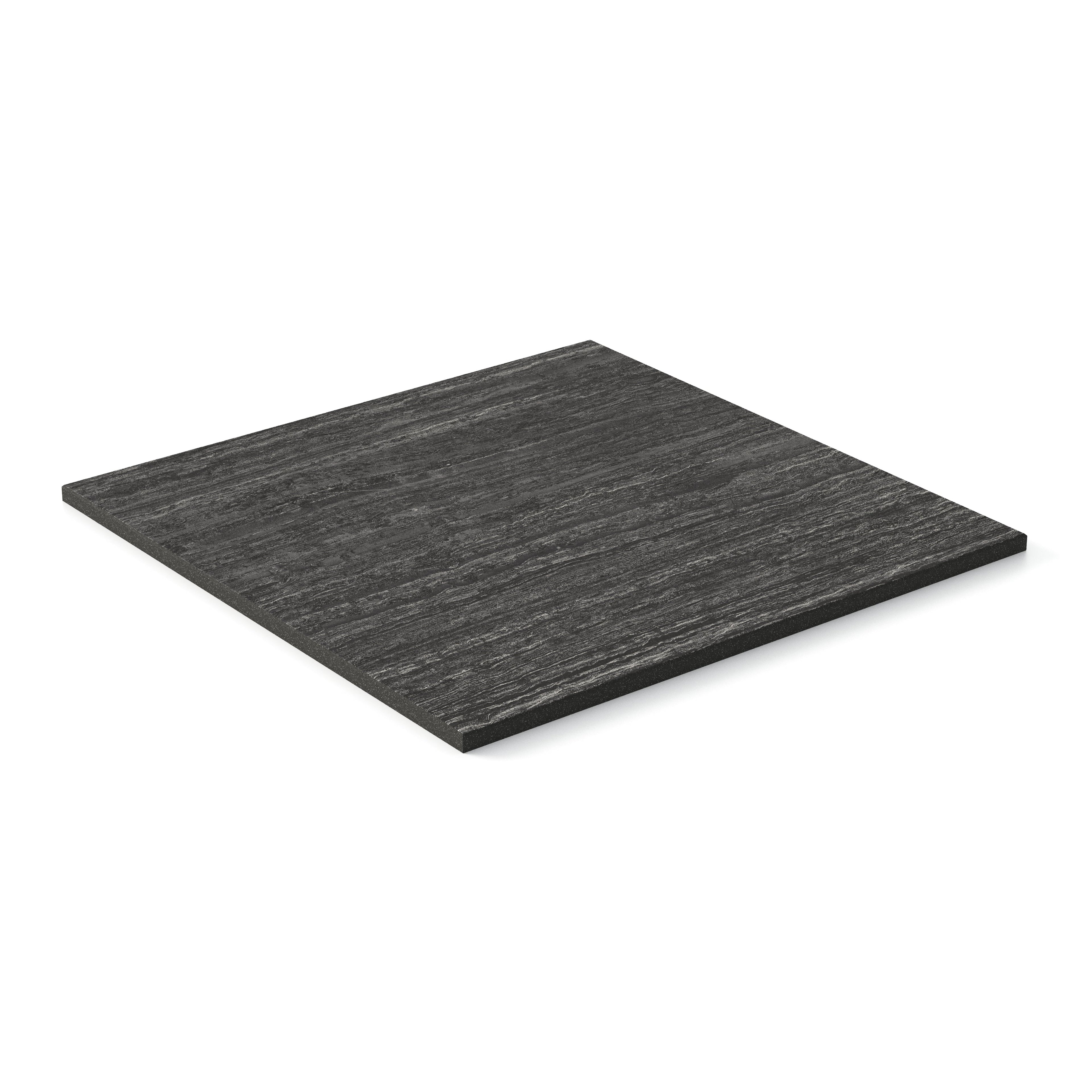 Hendrix 12x12 Matte Porcelain Tile in Coal