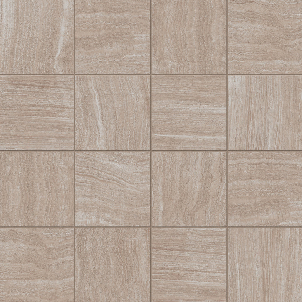 Hendrix 12x12 Matte Porcelain Tile in Almond