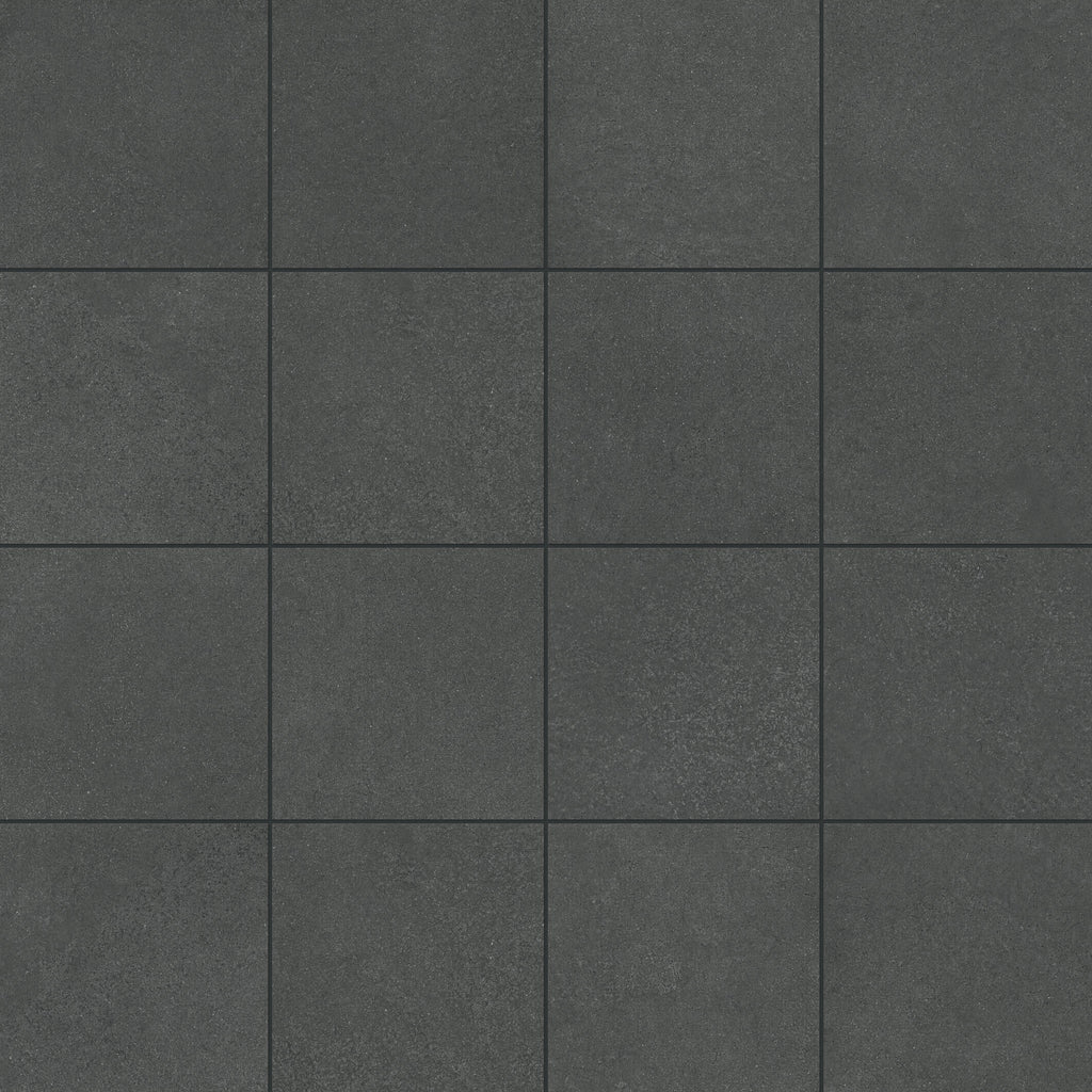 Palmer 12x12 Matte Porcelain Tile in Nero