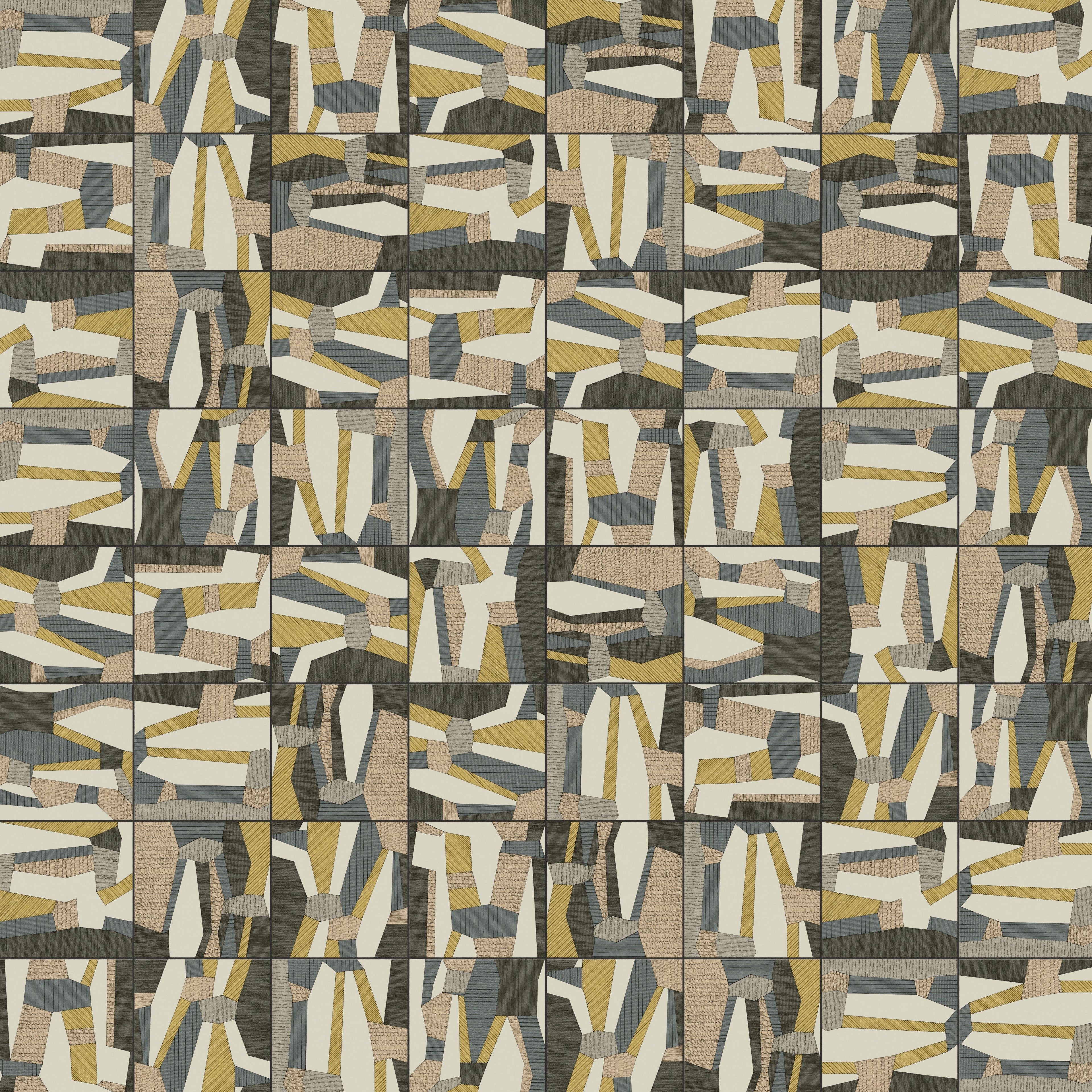Riley 12x12 Matte Porcelain Tile in Textile Deco