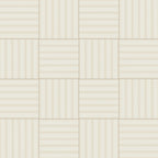 Riley 12x12 Matte Porcelain Tile in Striped Pattern Cream
