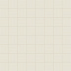 Riley 12x12 Matte Porcelain Tile in Striped Pattern Cream