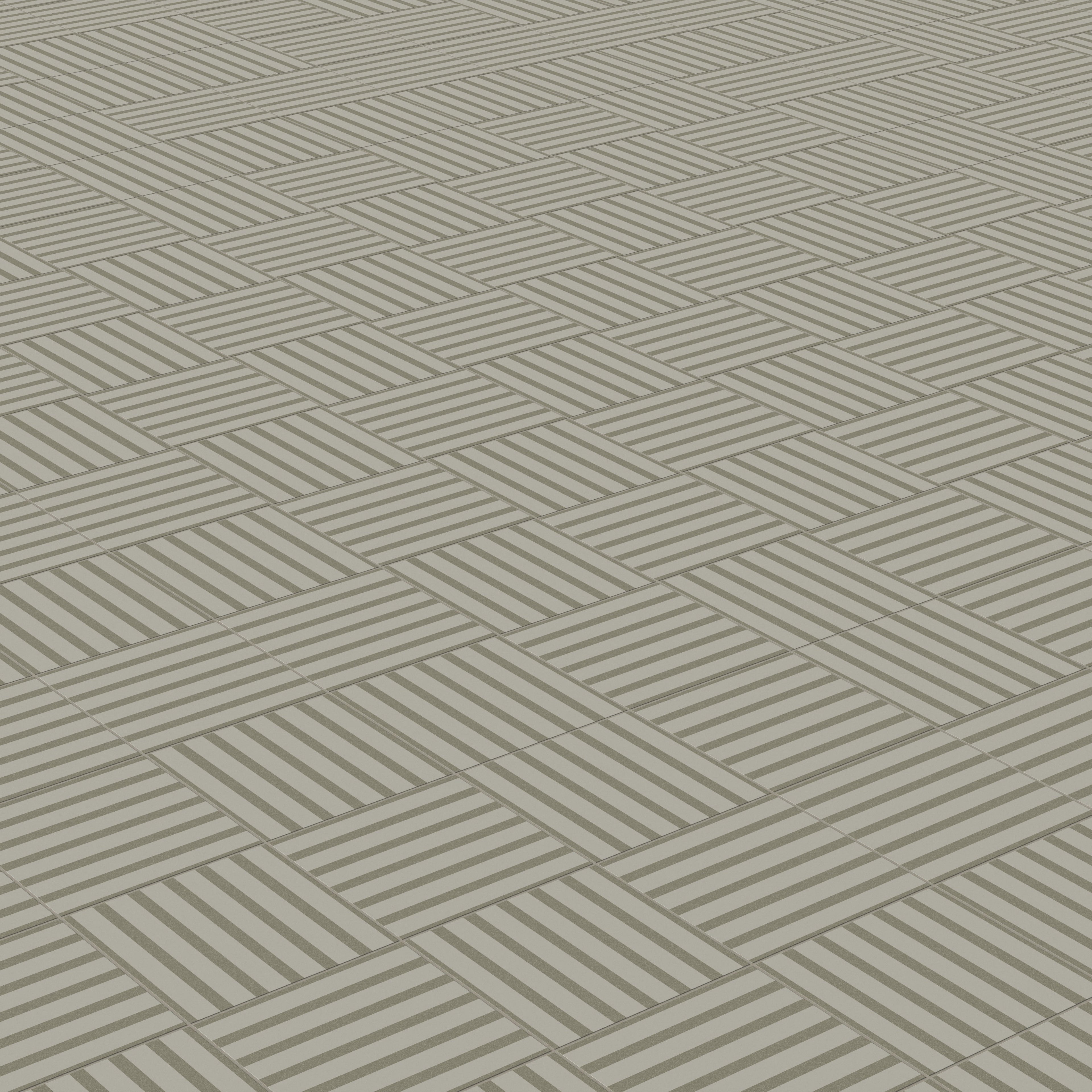 Riley 12x12 Matte Porcelain Tile in Striped Pattern Sterling