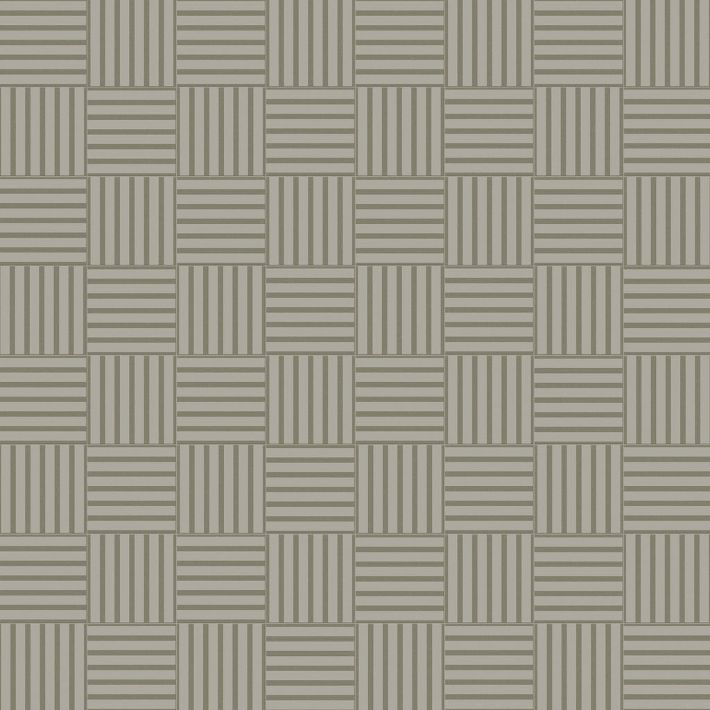 Riley 12x12 Matte Porcelain Tile in Striped Pattern Sterling
