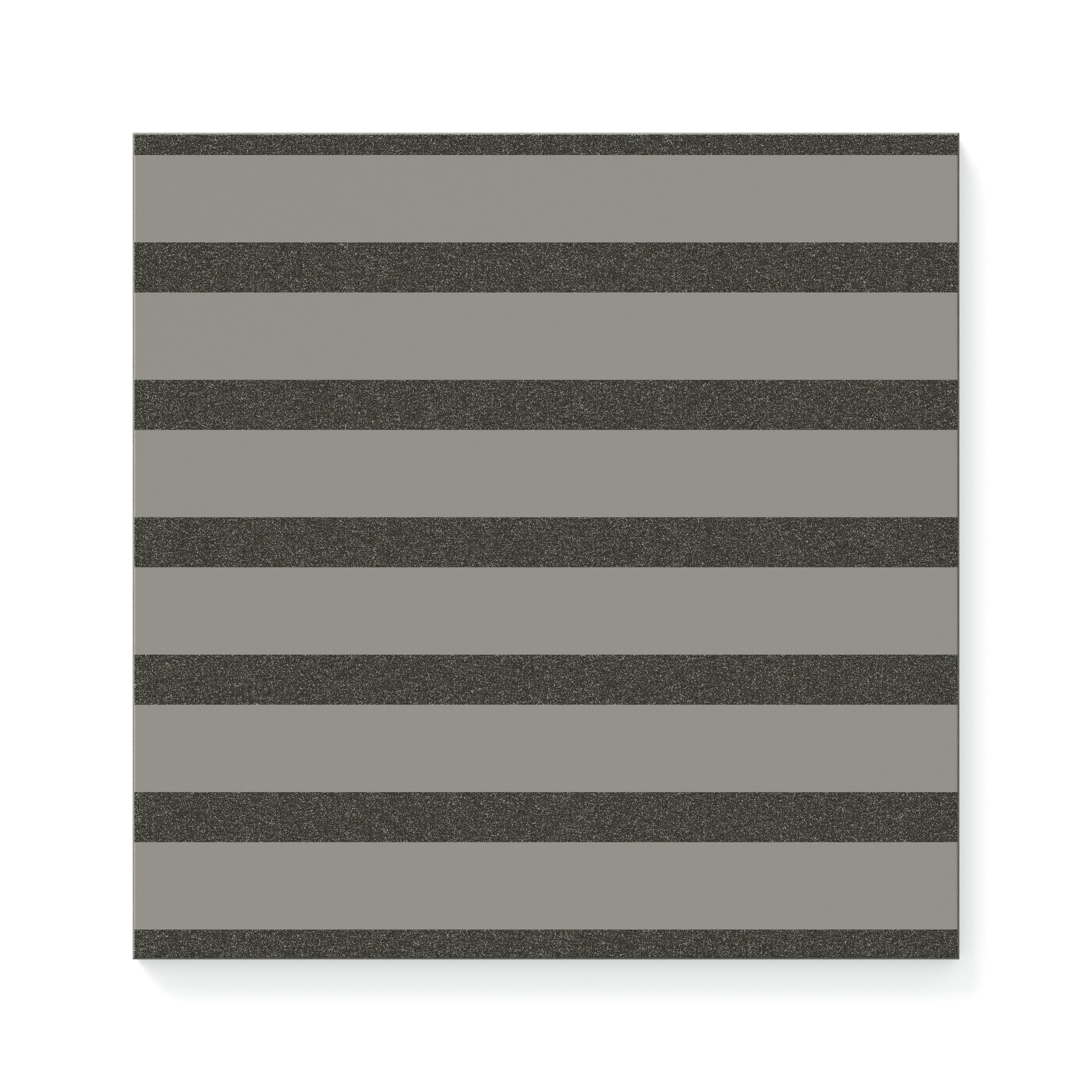 Riley 12x12 Matte Porcelain Tile in Striped Pattern Charcoal