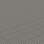 Riley 12x12 Matte Porcelain Tile in Striped Pattern Charcoal