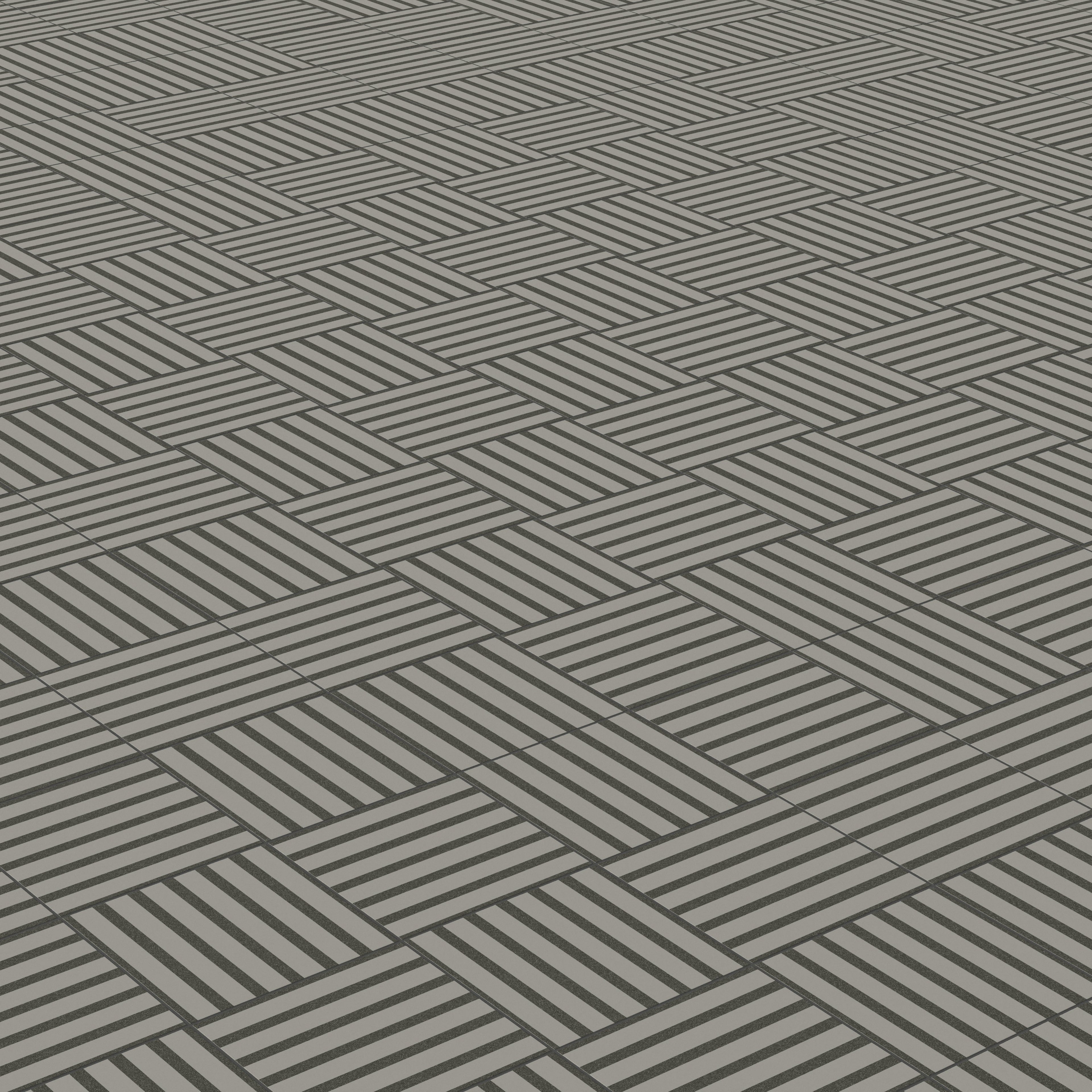 Riley 12x12 Matte Porcelain Tile in Striped Pattern Charcoal