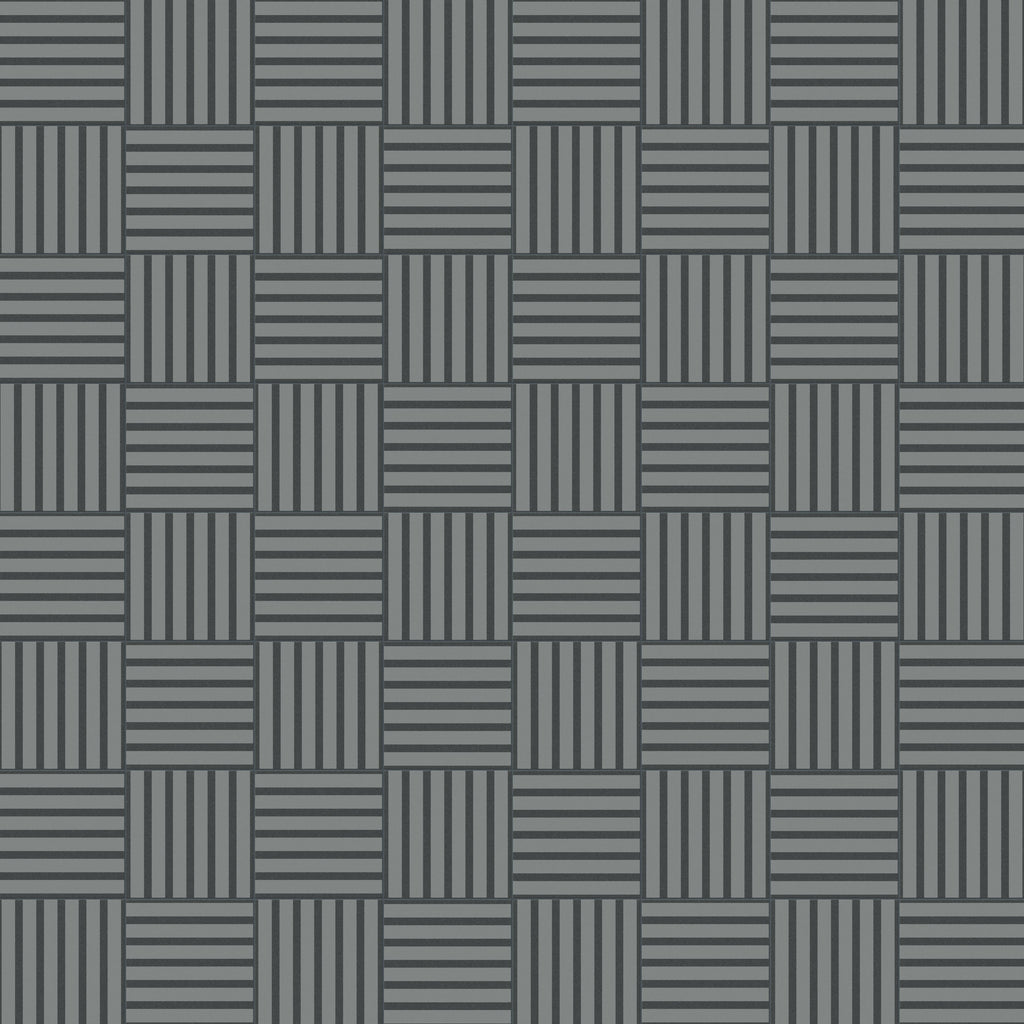 Riley 12x12 Matte Porcelain Tile in Striped Pattern Indigo