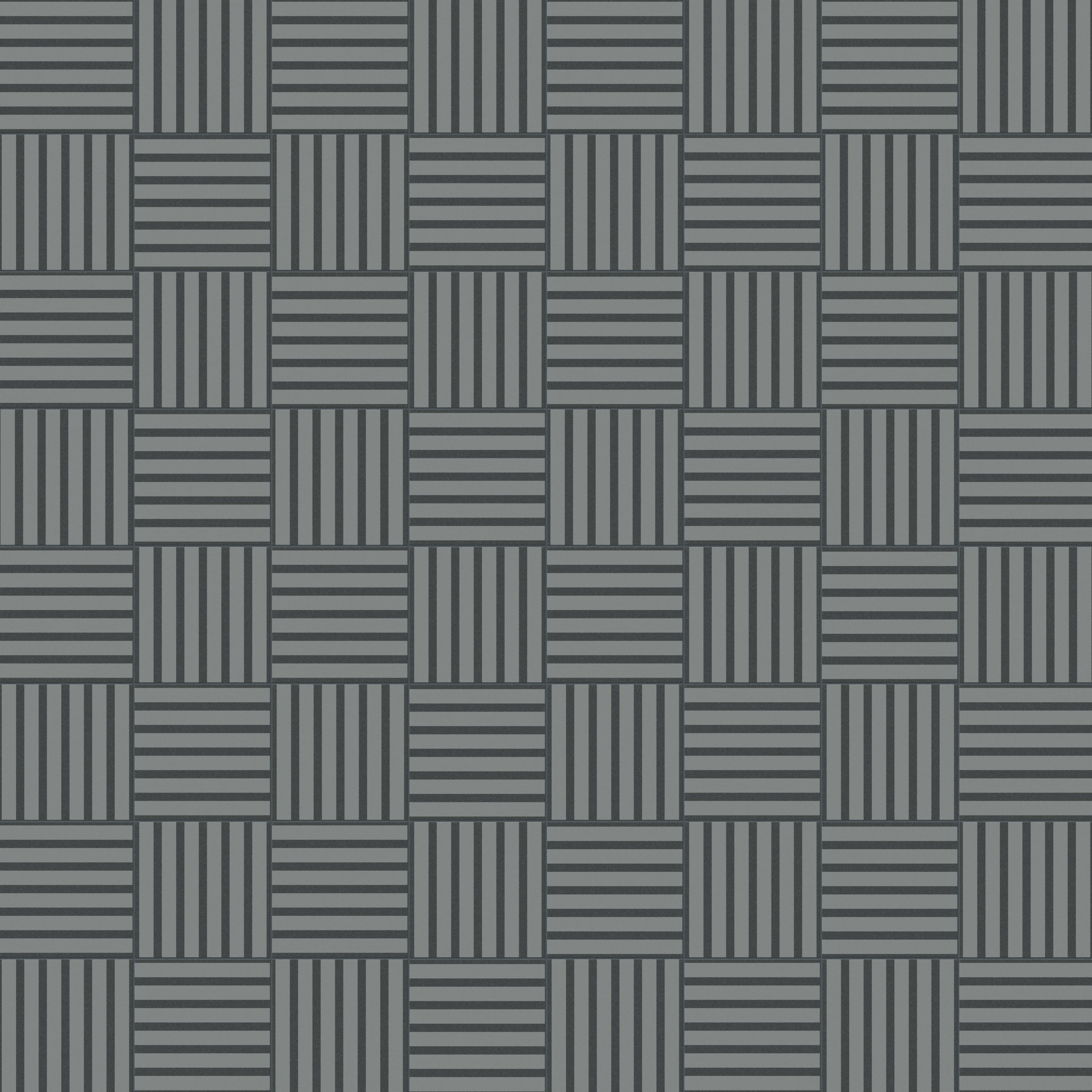 Riley 12x12 Matte Porcelain Tile in Striped Pattern Indigo