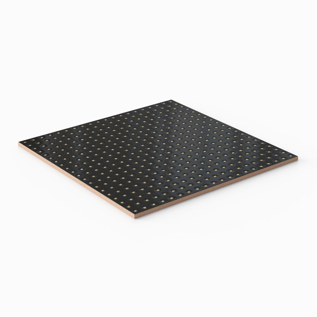 Kira 12x12 Satin Ceramic Tile in Dots Black