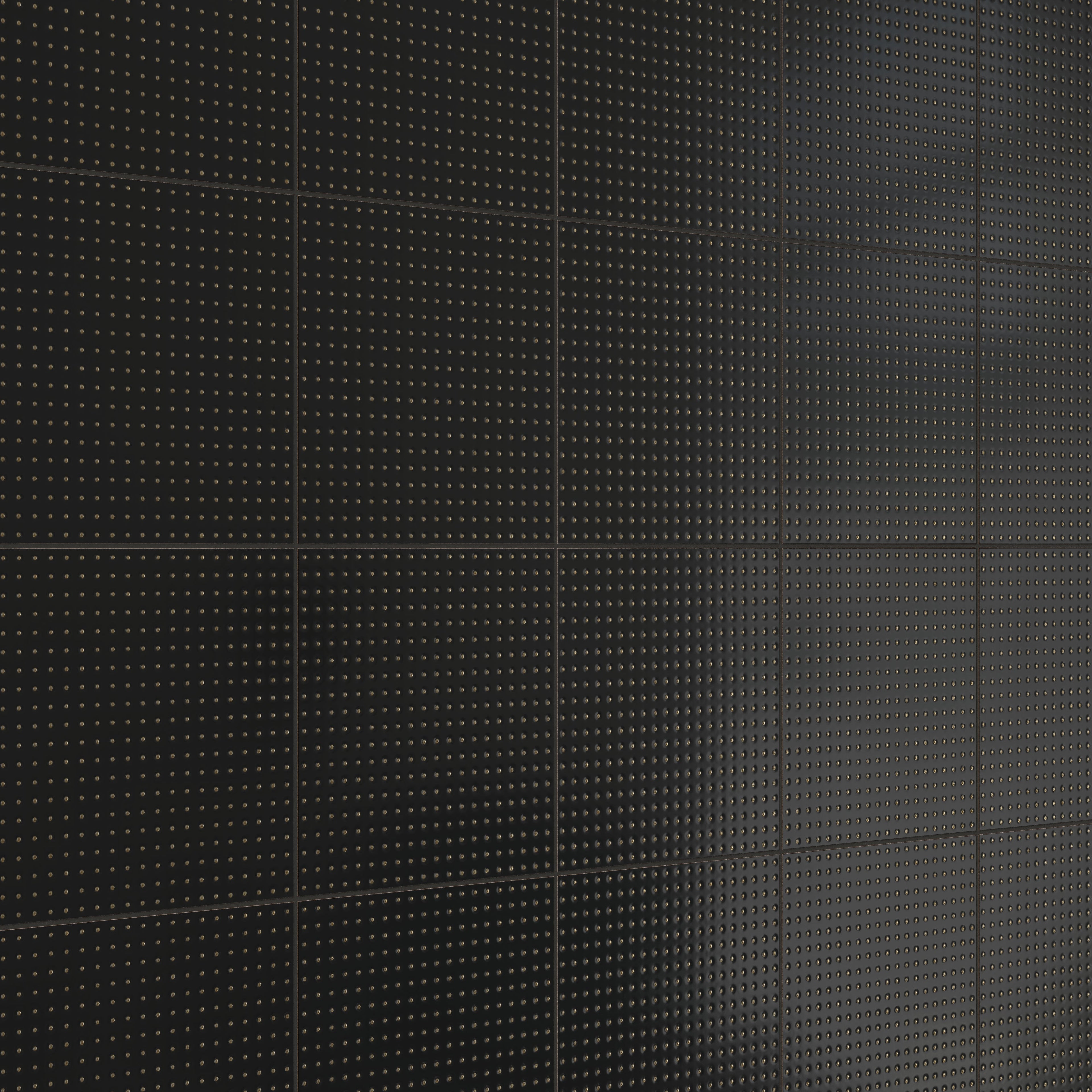 Kira 12x12 Satin Ceramic Tile in Dots Black