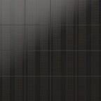 Kira 12x12 Satin Ceramic Tile in Striped Dots Black