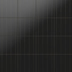 Kira 12x12 Satin Ceramic Tile in Dotted Lines Black