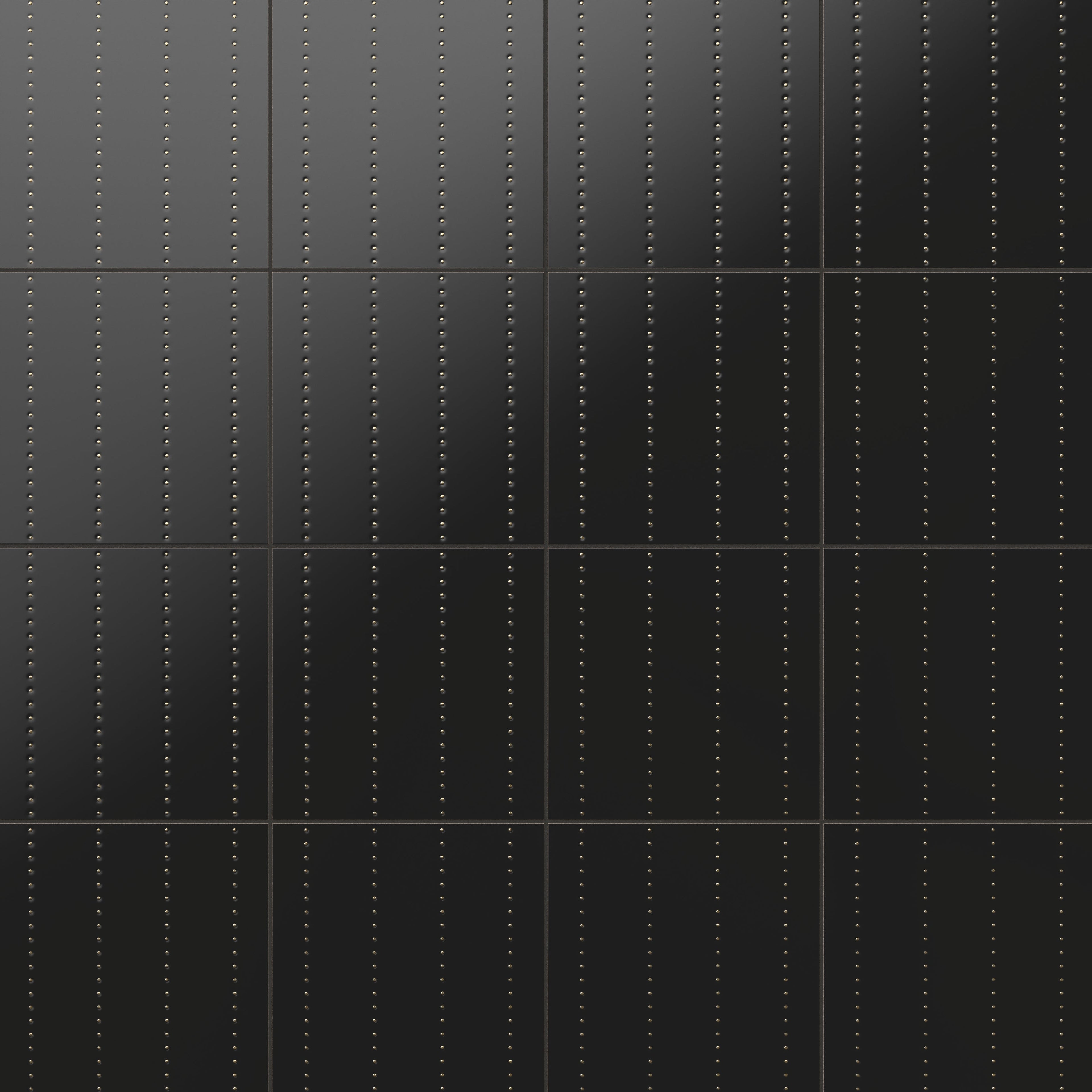 Kira 12x12 Satin Ceramic Tile in Dotted Lines Black