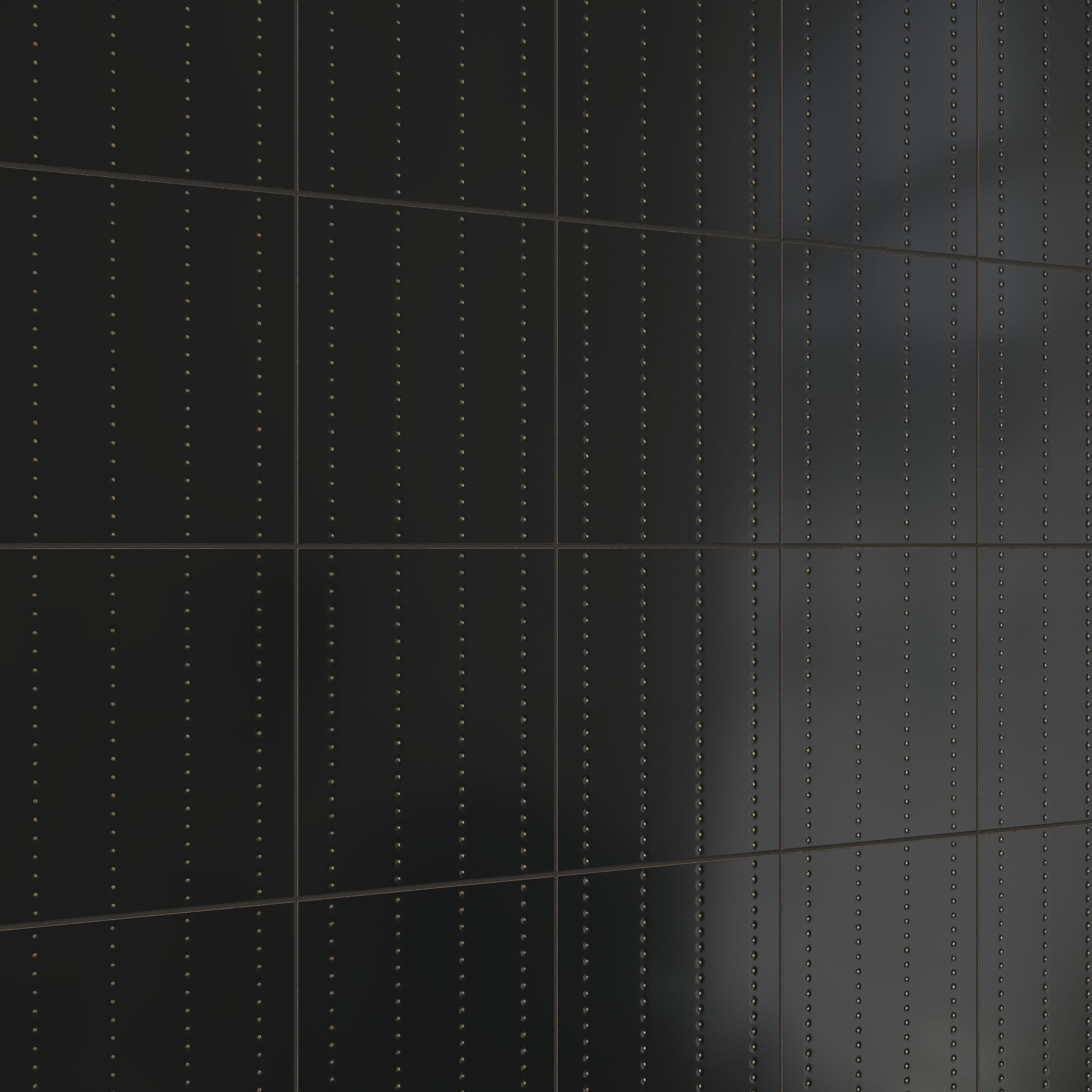 Kira 12x12 Satin Ceramic Tile in Dotted Lines Black