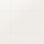 Kira 12x12 Satin Ceramic Tile in Dotted Lines White