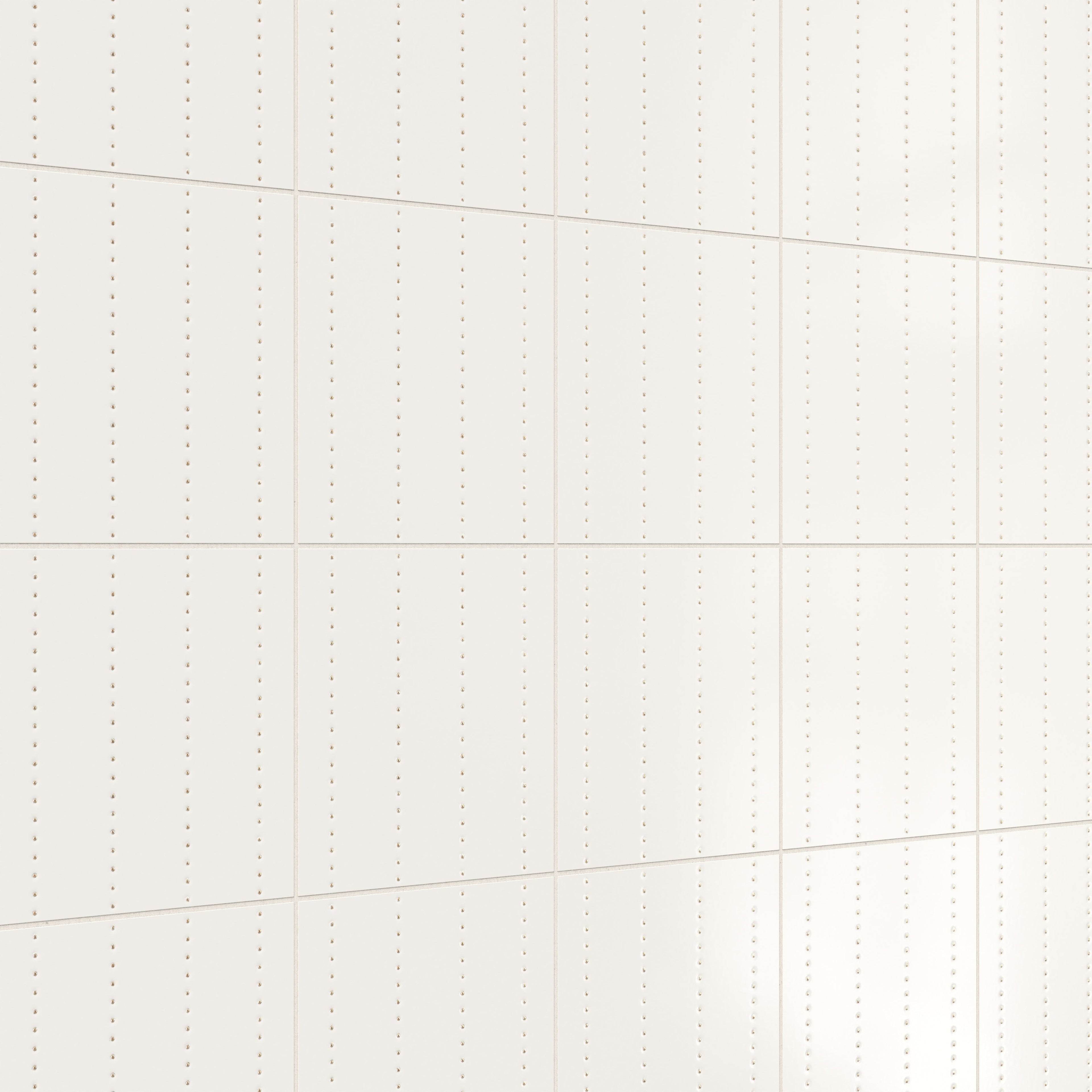 Kira 12x12 Satin Ceramic Tile in Dotted Lines White