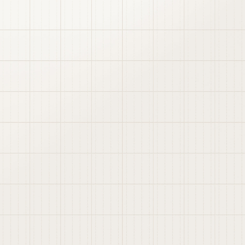 Kira 12x12 Satin Ceramic Tile in Dotted Lines White