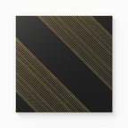 Estelle 12x12 Satin Ceramic Tile in Deco 1 Black Gold
