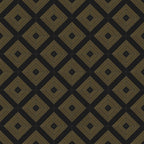 Estelle 12x12 Satin Ceramic Tile in Deco 1 Black Gold