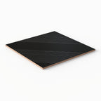 Estelle 12x12 Satin Ceramic Tile in Deco 1 Black Silver