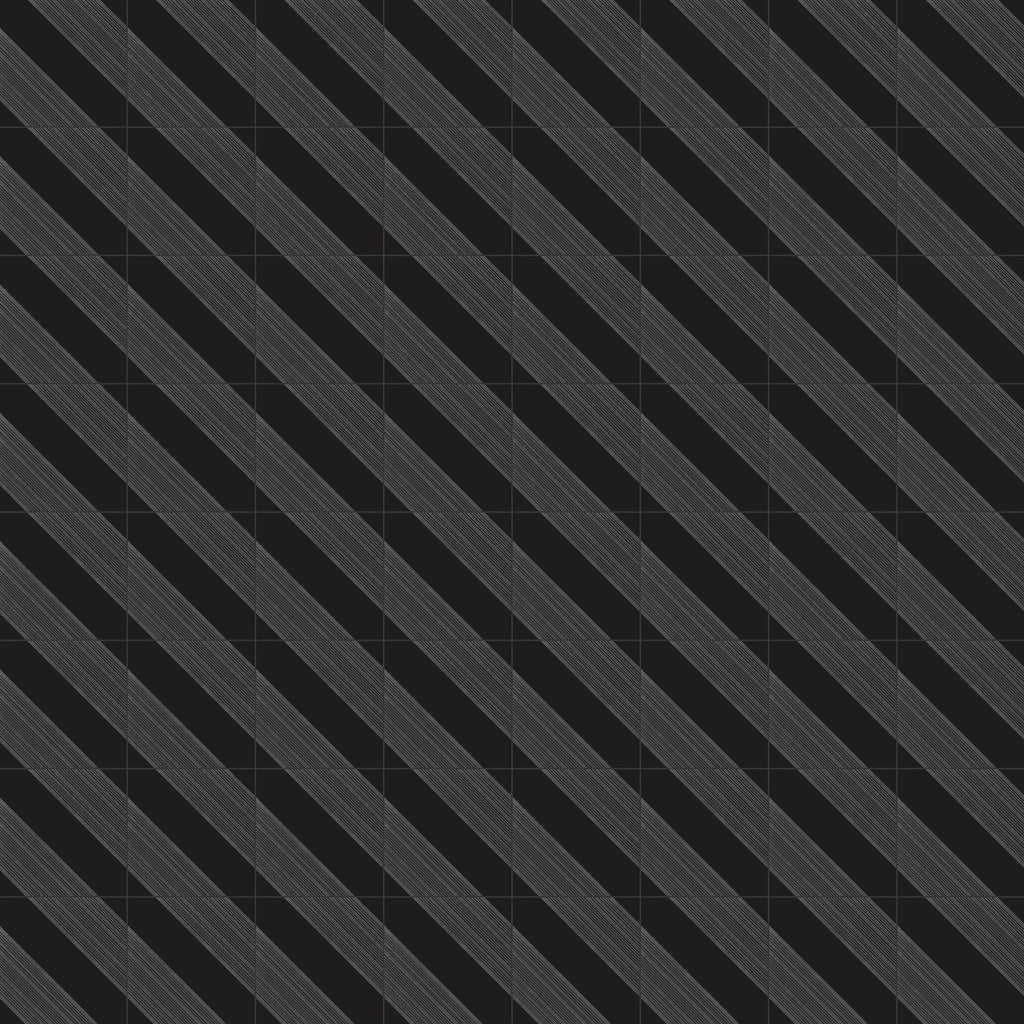 Estelle 12x12 Satin Ceramic Tile in Deco 1 Black Silver