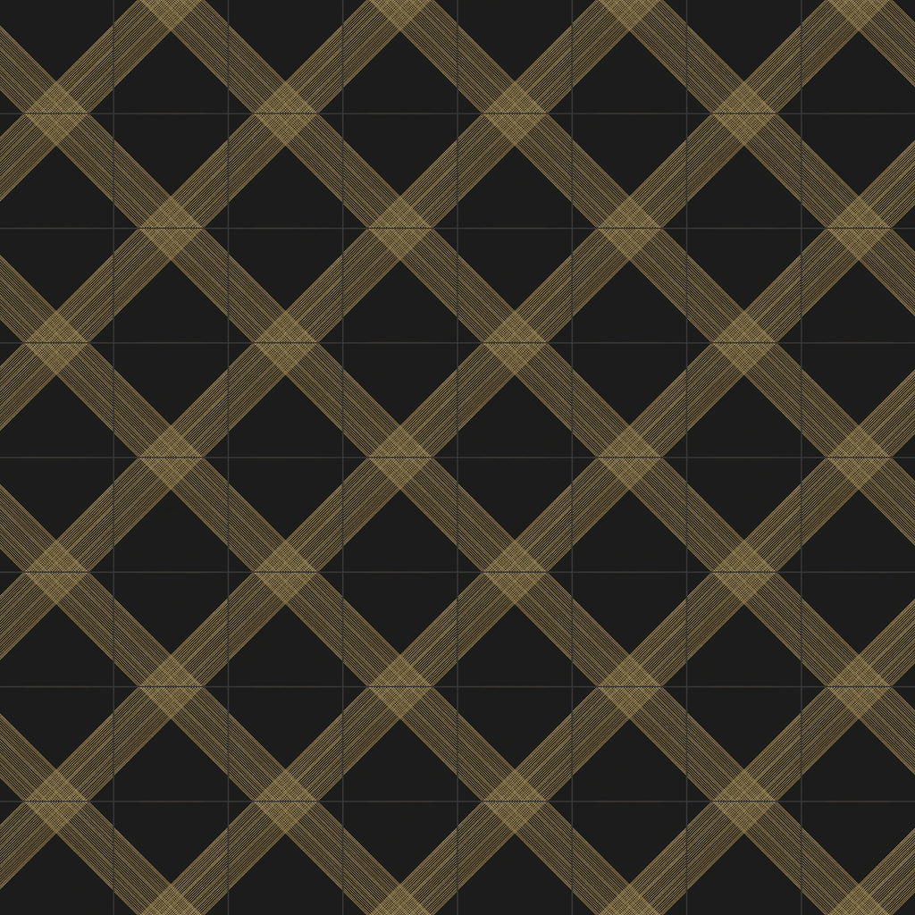 Estelle 12x12 Satin Ceramic Tile in Deco 2 Black Gold