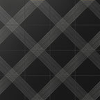 Estelle 12x12 Satin Ceramic Tile in Deco 2 Black Silver