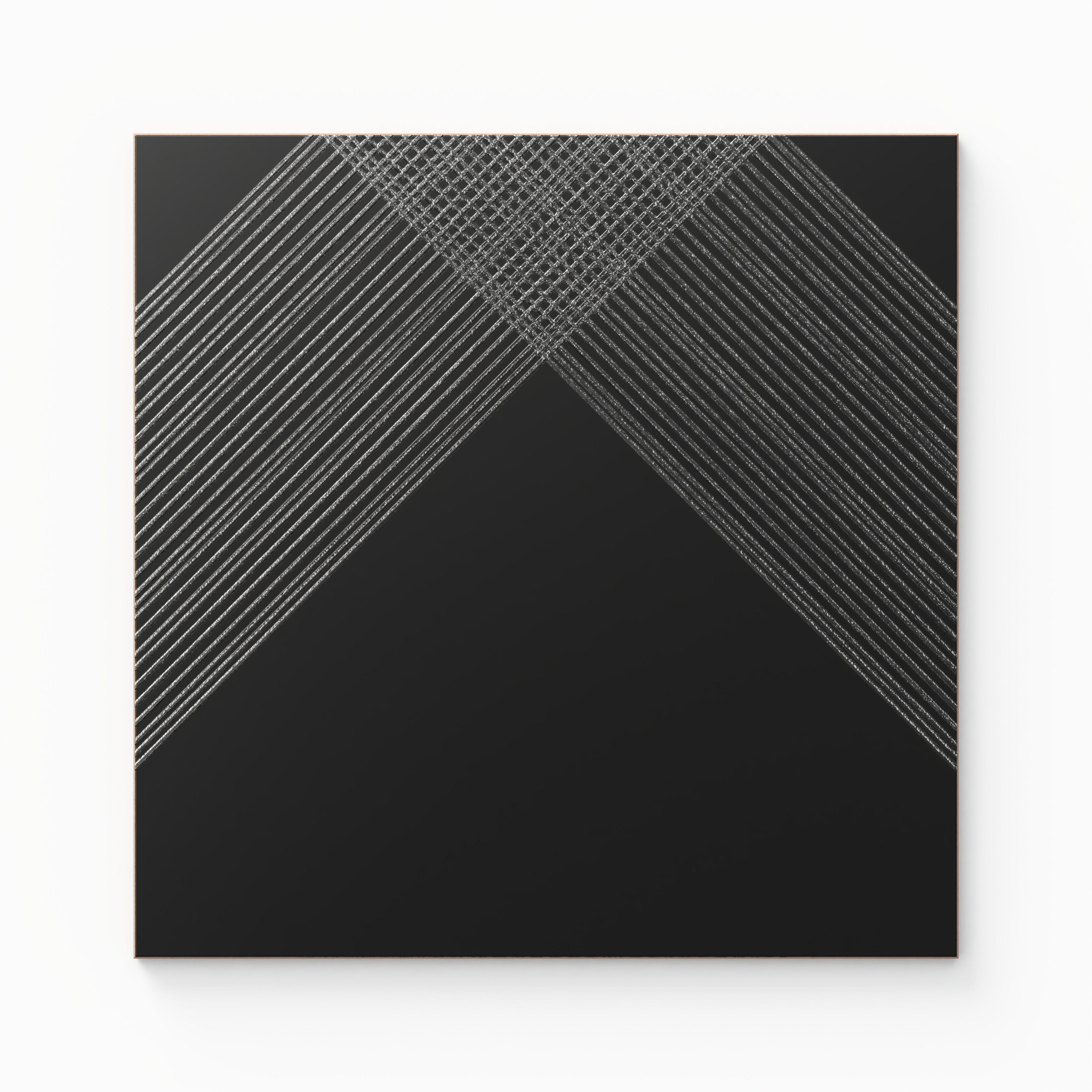 Estelle 12x12 Satin Ceramic Tile in Deco 2 Black Silver