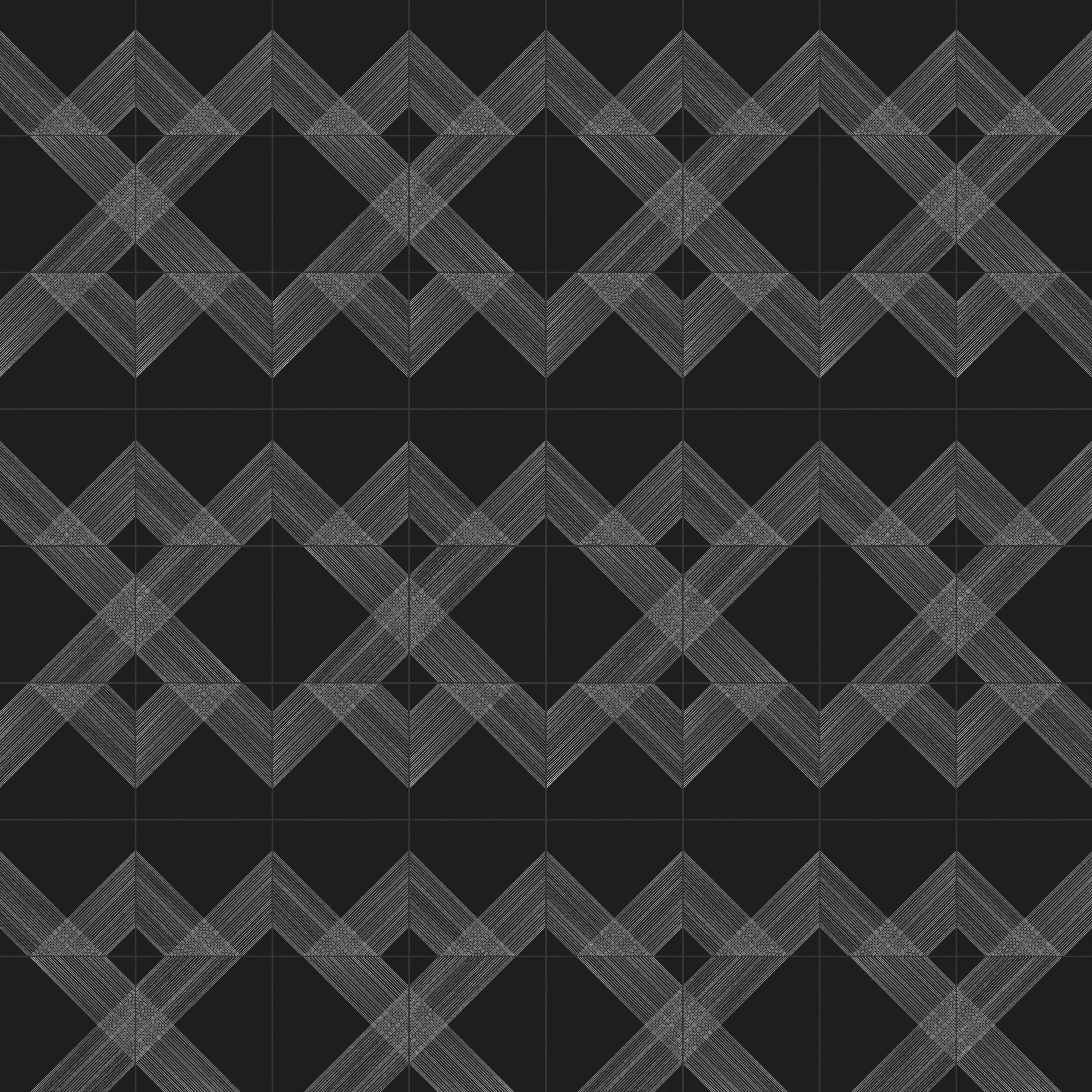 Estelle 12x12 Satin Ceramic Tile in Deco 2 Black Silver