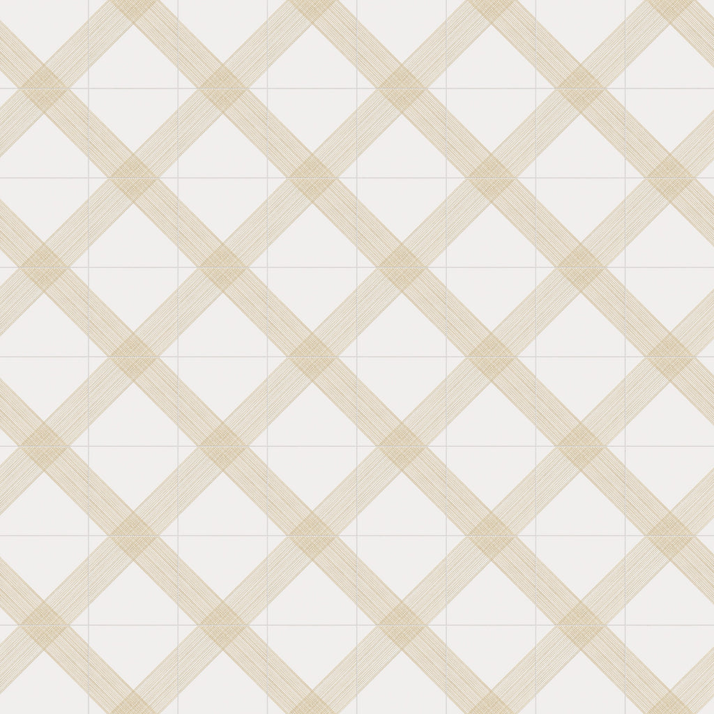 Estelle 12x12 Satin Ceramic Tile in Deco 2 White Gold