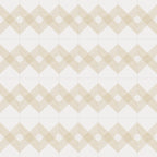 Estelle 12x12 Satin Ceramic Tile in Deco 2 White Gold