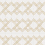 Estelle 12x12 Satin Ceramic Tile in Deco 2 White Gold