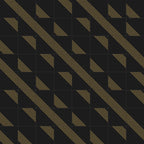 Estelle 12x12 Satin Ceramic Tile in Deco 3 Black Gold