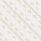 Estelle 12x12 Satin Ceramic Tile in Deco 3 White Gold