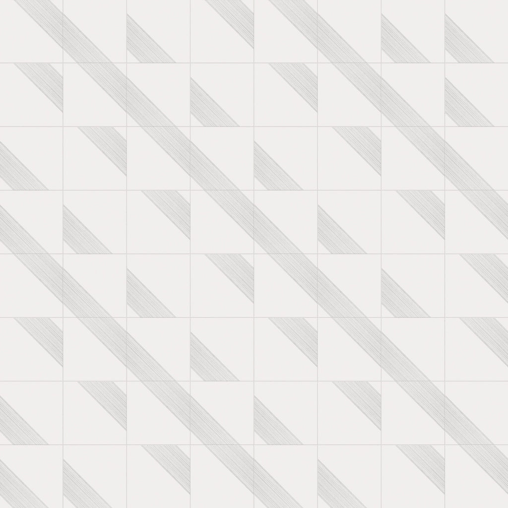 Estelle 12x12 Satin Ceramic Tile in Deco 3 White Silver