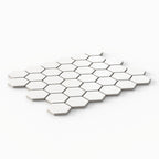 Levi 12x12 Matte Porcelain 2x2 Hexagon Mosaic Tile in White