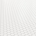 Levi 12x12 Matte Porcelain 2x2 Hexagon Mosaic Tile in White