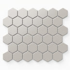 Levi 12x12 Matte Porcelain 2x2 Hexagon Mosaic Tile in Grey