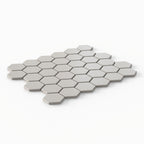 Levi 12x12 Matte Porcelain 2x2 Hexagon Mosaic Tile in Grey