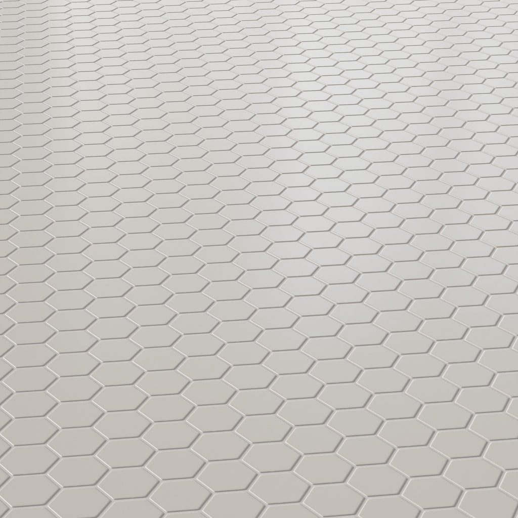 Levi 12x12 Matte Porcelain 2x2 Hexagon Mosaic Tile in Grey