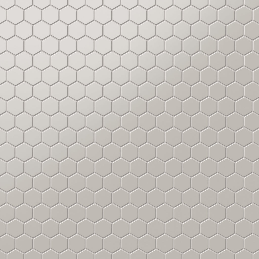 Levi 12x12 Matte Porcelain 2x2 Hexagon Mosaic Tile in Grey